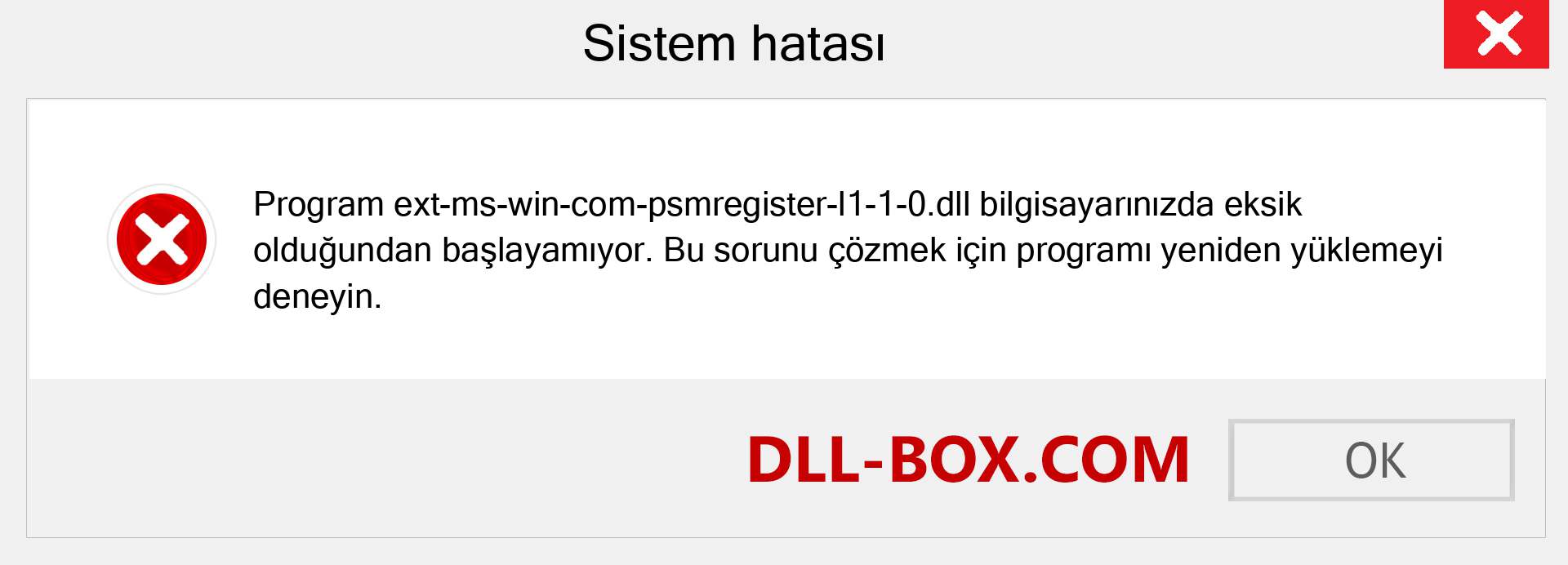 ext-ms-win-com-psmregister-l1-1-0.dll dosyası eksik mi? Windows 7, 8, 10 için İndirin - Windows'ta ext-ms-win-com-psmregister-l1-1-0 dll Eksik Hatasını Düzeltin, fotoğraflar, resimler